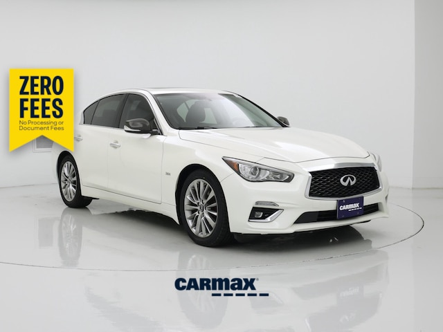 White 2019 INFINITI Q50 3.0t Luxe AWD Sedan All-Wheel Drive Automatic