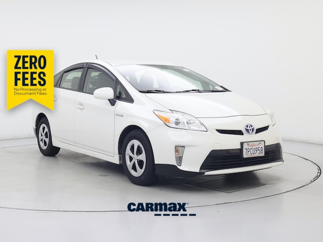 White 2015 Toyota Prius Hatchback Front-Wheel Drive Automatic