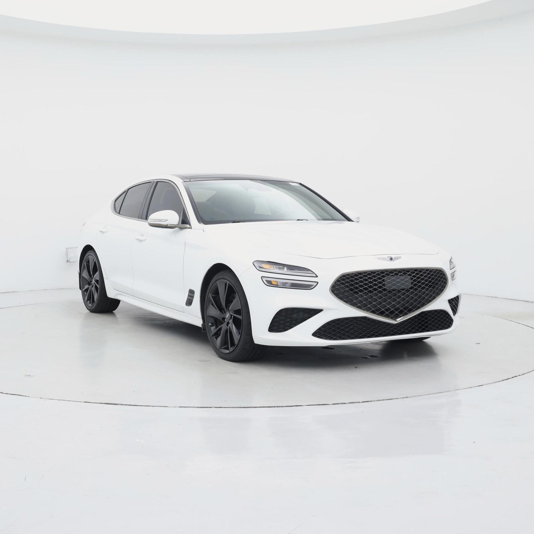 White 2023 Genesis G70 Sedan Rear-Wheel Drive Automatic