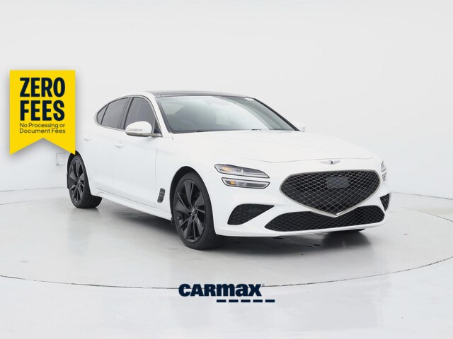 White 2023 Genesis G70 Sedan Rear-Wheel Drive Automatic