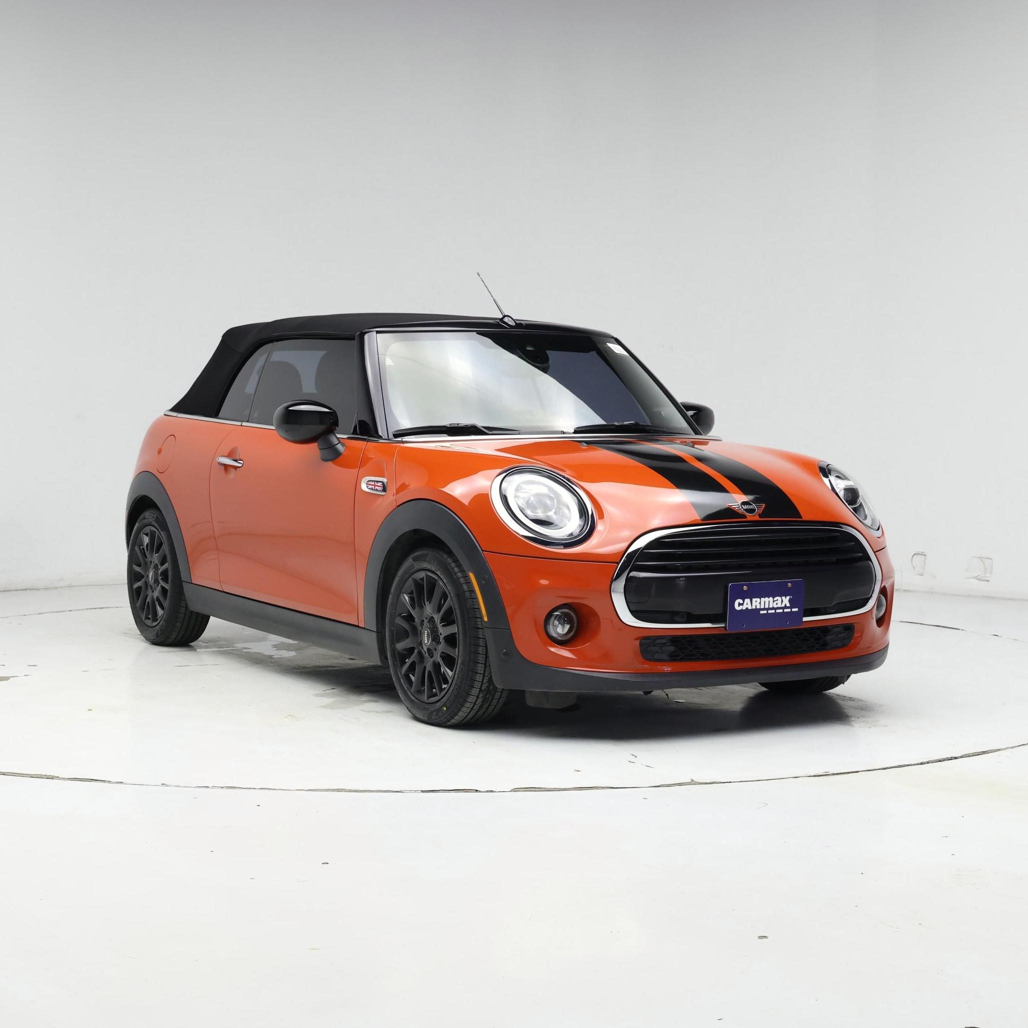 Orange 2021 MINI Cooper Convertible Front-Wheel Drive Automatic