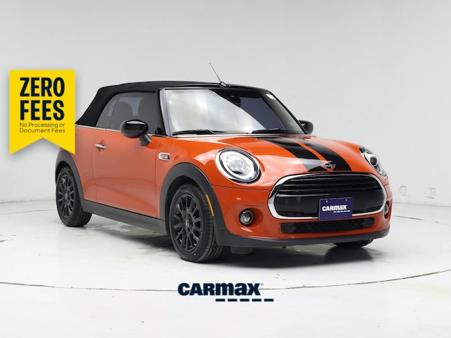 Orange 2021 MINI Cooper Convertible Front-Wheel Drive Automatic