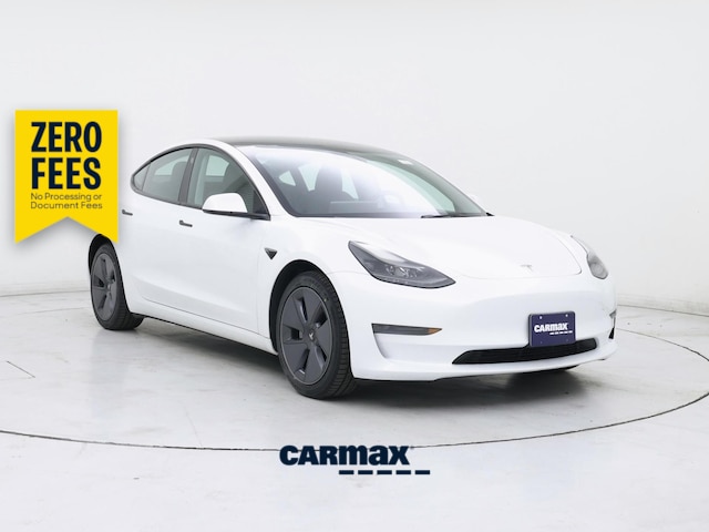 White 2023 Tesla Model 3 RWD Sedan Rear-Wheel Drive Automatic