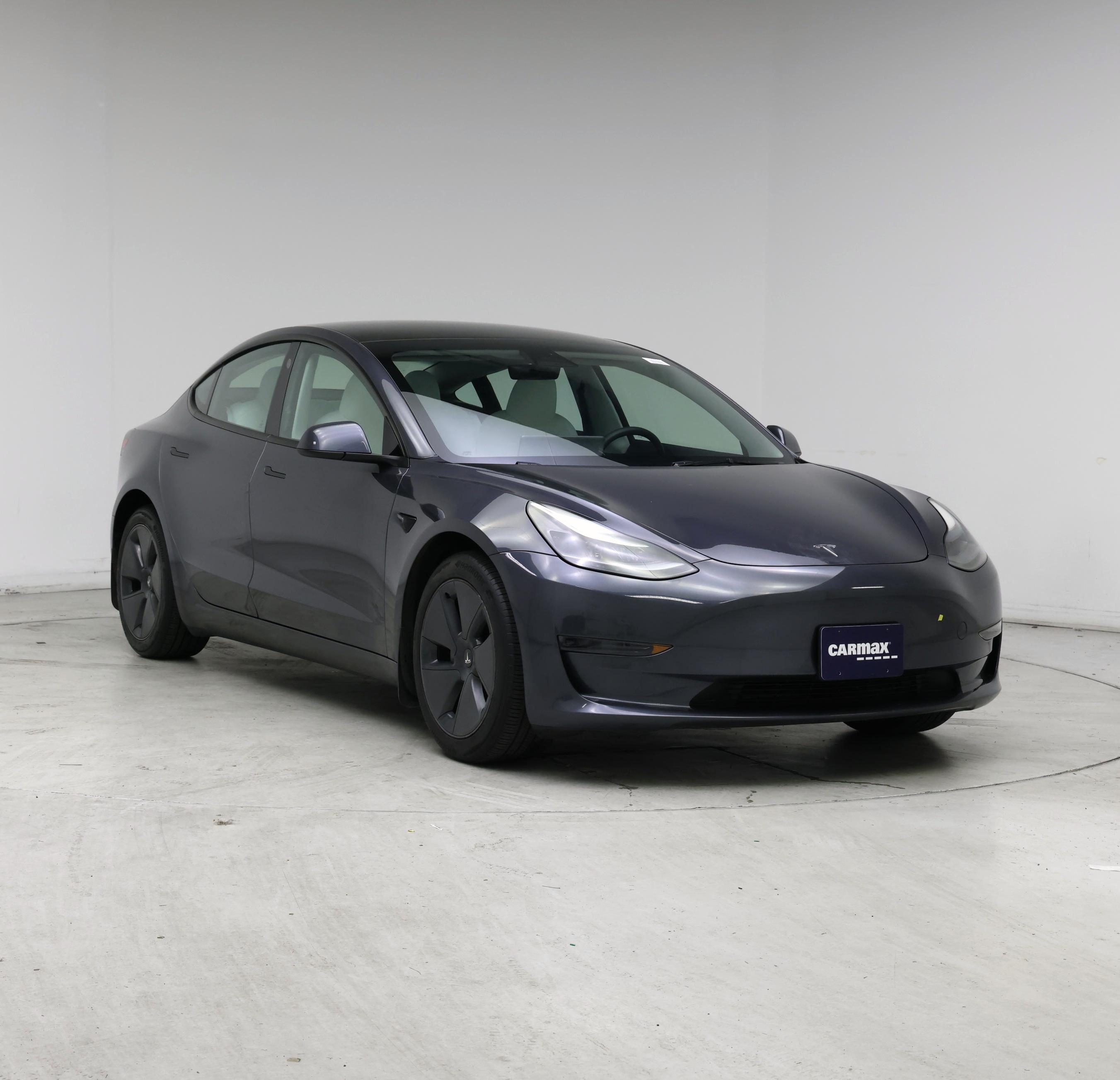 Gray 2023 Tesla Model 3 RWD Sedan Rear-Wheel Drive Automatic