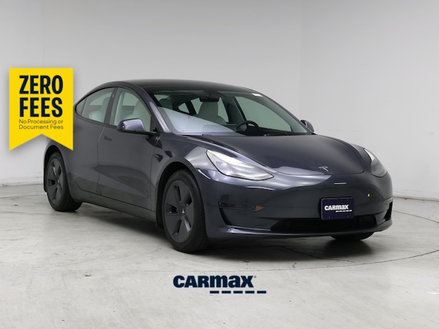 Gray 2023 Tesla Model 3 RWD Sedan Rear-Wheel Drive Automatic