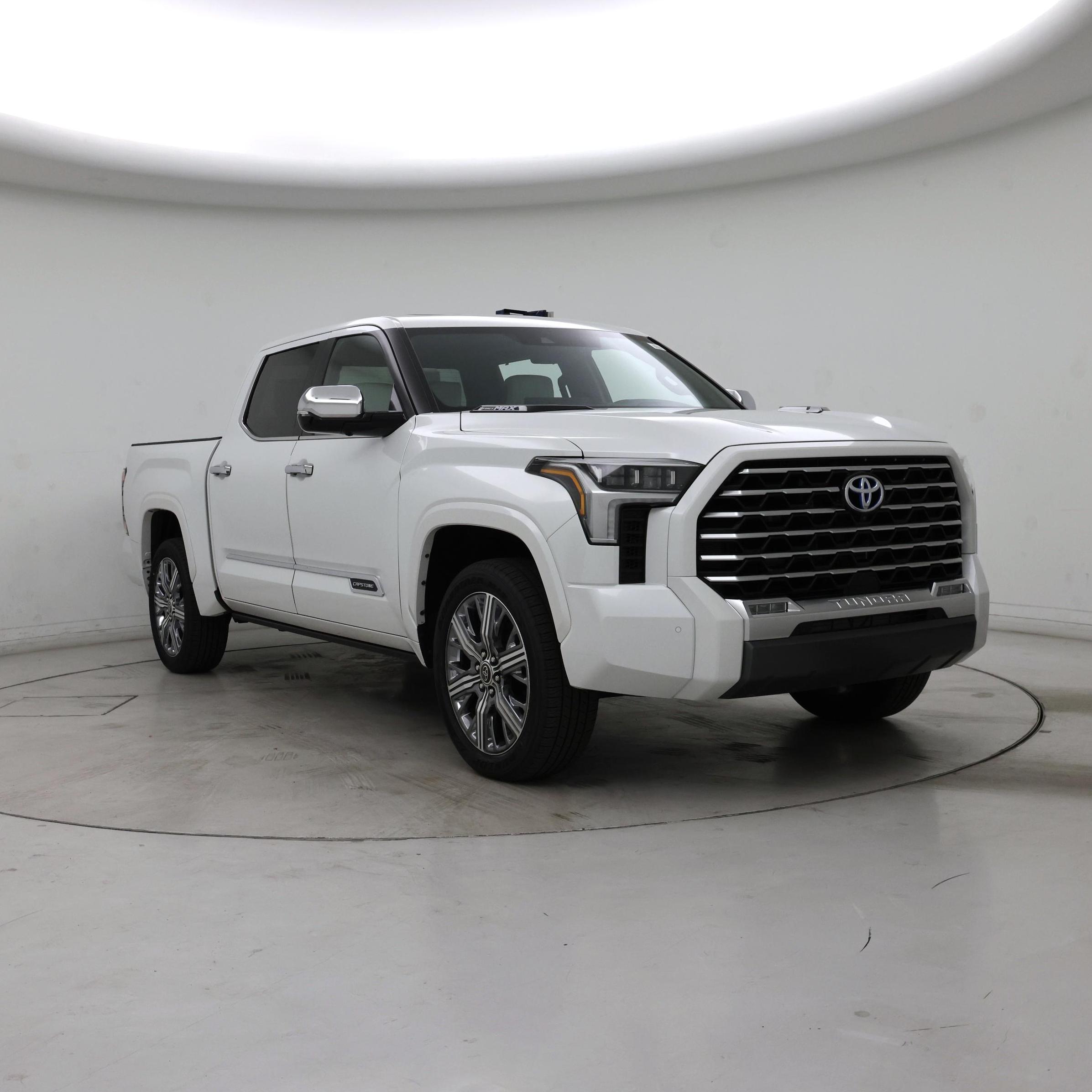 White 2024 Toyota Tundra Hybrid Capstone HV CrewMax Cab 4WD Pickup Truck Four-Wheel Drive Automatic