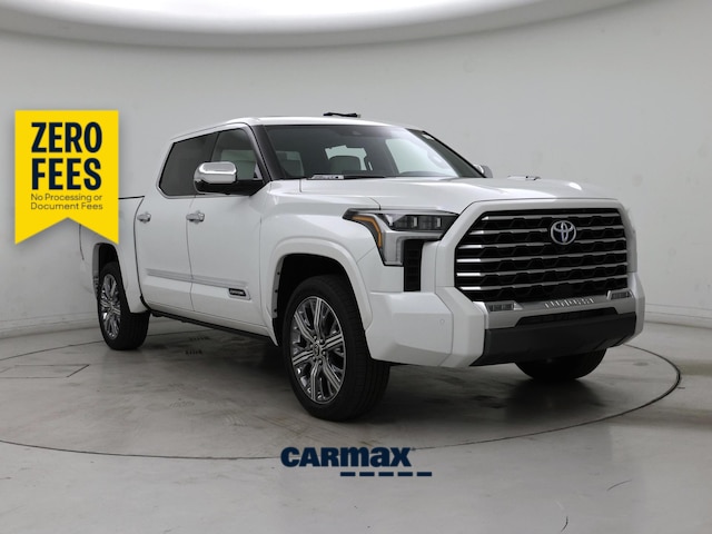 White 2024 Toyota Tundra Hybrid Capstone HV CrewMax Cab 4WD Pickup Truck Four-Wheel Drive Automatic