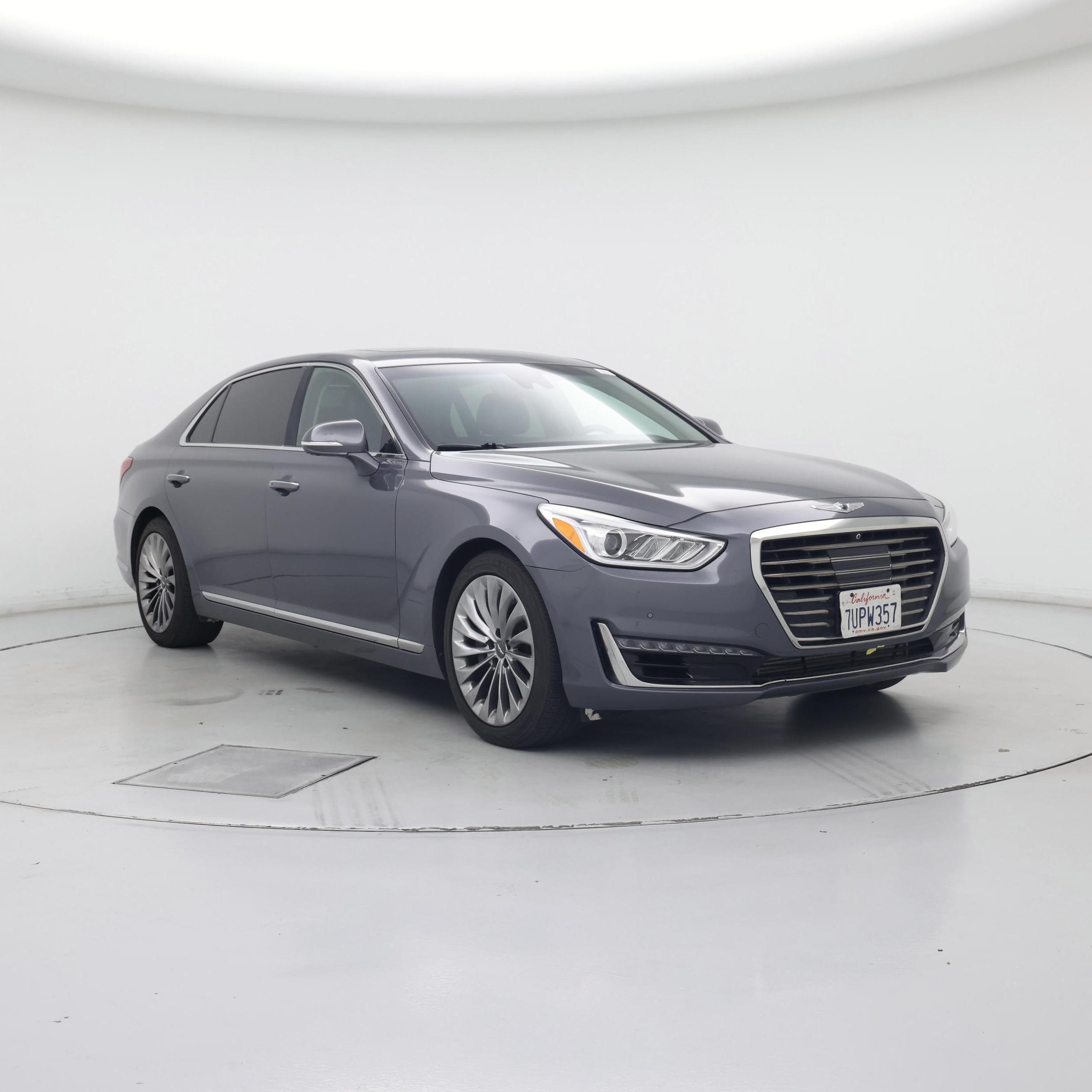 Gray 2017 Genesis G90 Sedan Rear-Wheel Drive Automatic