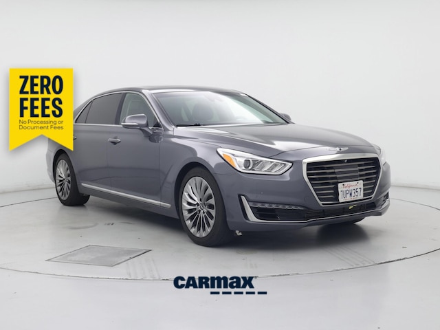 Gray 2017 Genesis G90 Sedan Rear-Wheel Drive Automatic
