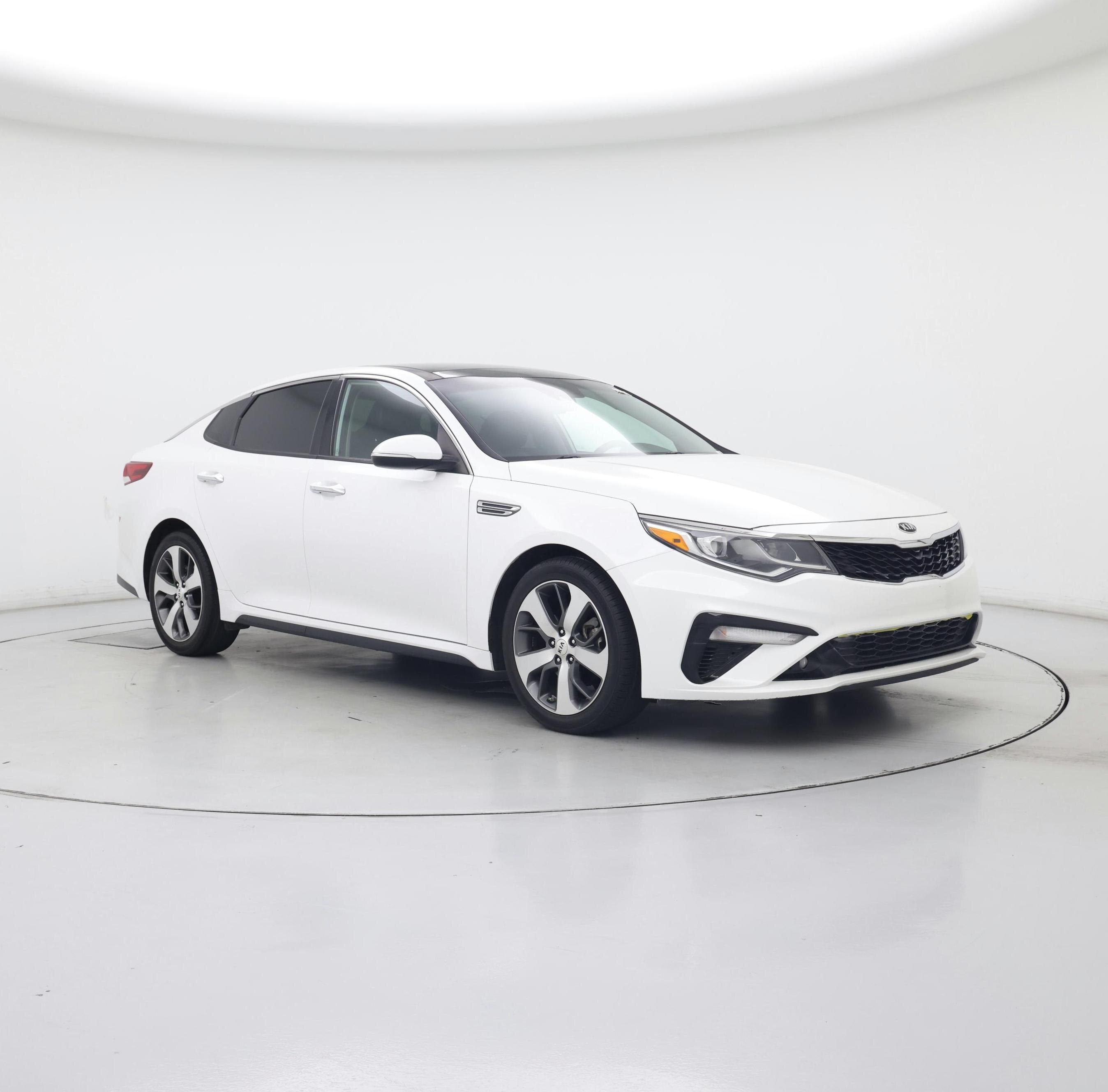 White 2019 Kia Optima S FWD Sedan Front-Wheel Drive Automatic