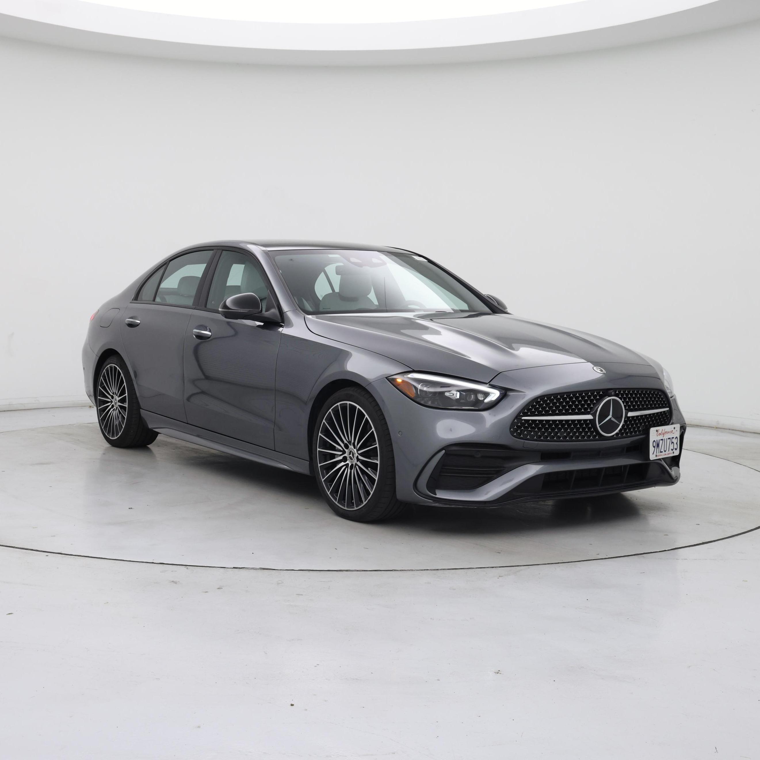 Gray 2024 Mercedes-Benz C-Class C 300 RWD Sedan Rear-Wheel Drive Automatic