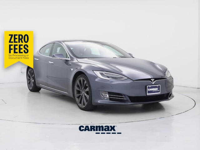 Gray 2021 Tesla Model S Long Range Plus AWD Sedan All-Wheel Drive Automatic