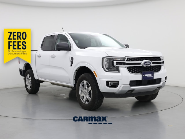 White 2024 Ford Ranger XLT SuperCrew 4WD Pickup Truck Four-Wheel Drive Automatic