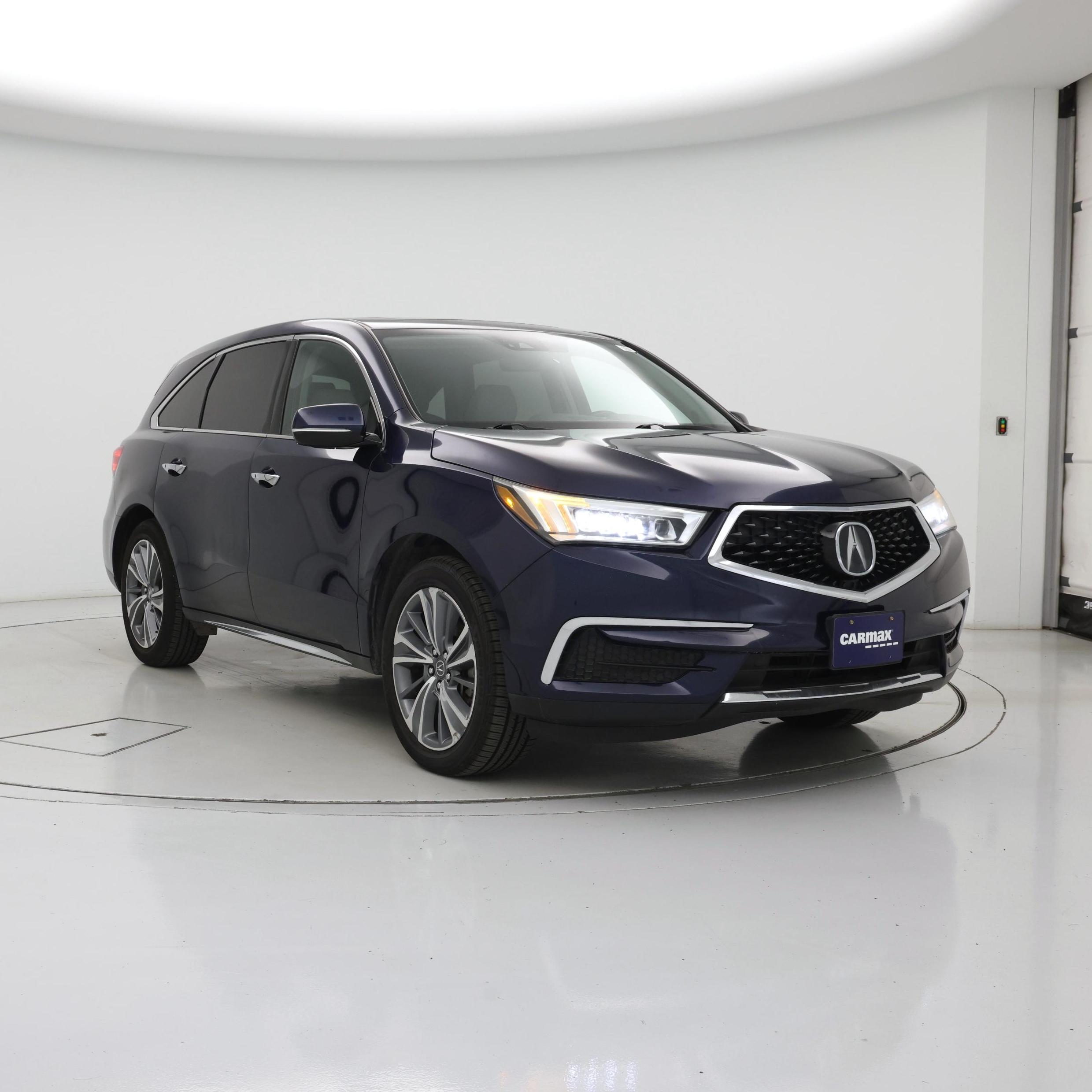Blue 2017 Acura MDX SUV / Crossover Front-Wheel Drive Automatic