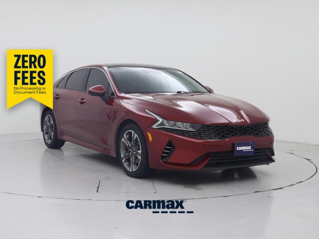 Red 2022 Kia K5 Sedan Front-Wheel Drive Automatic