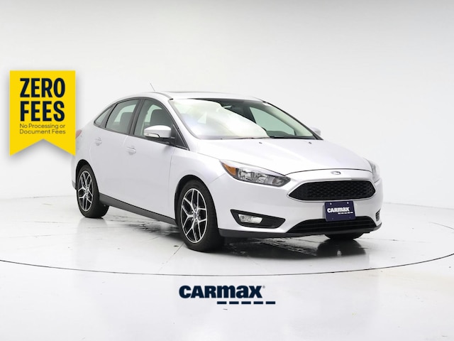 Silver 2017 Ford Focus SEL Sedan Front-Wheel Drive Automatic
