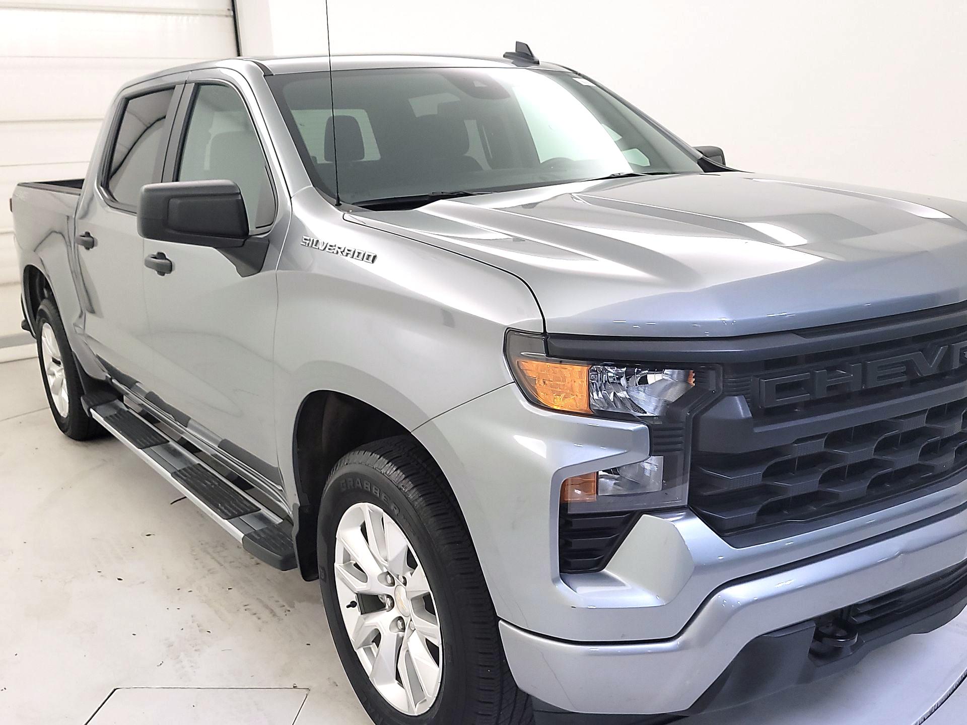 Silver 2023 Chevrolet Silverado 1500 Pickup Truck Four-Wheel Drive Automatic