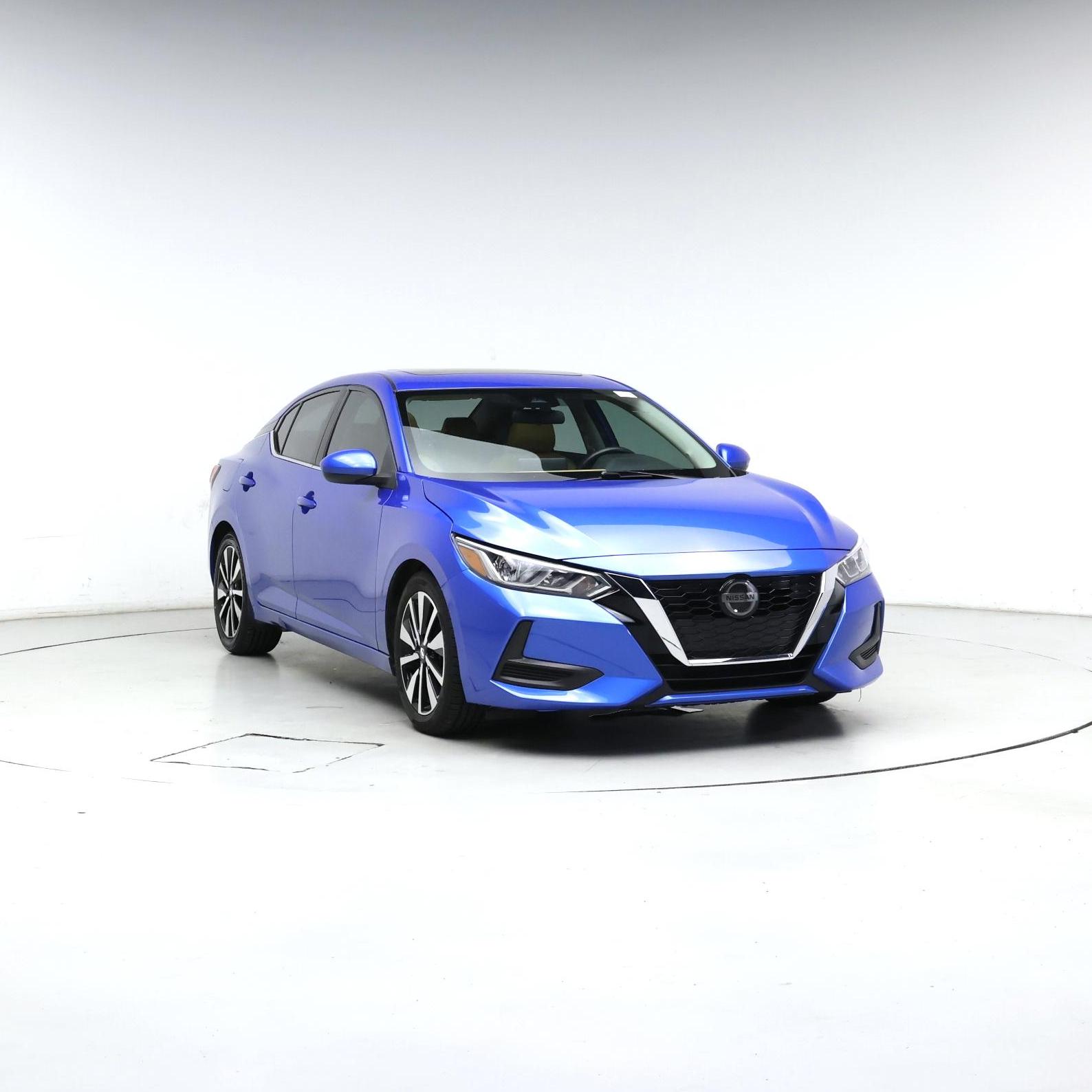 Blue 2022 Nissan Sentra SV FWD Sedan Front-Wheel Drive Automatic