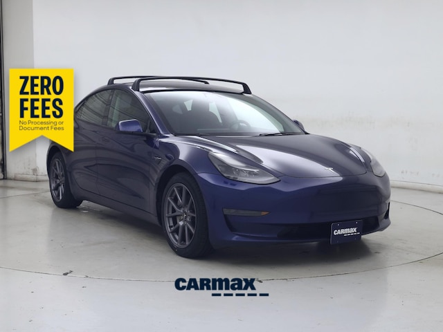 Blue 2023 Tesla Model 3 RWD Sedan Rear-Wheel Drive Automatic