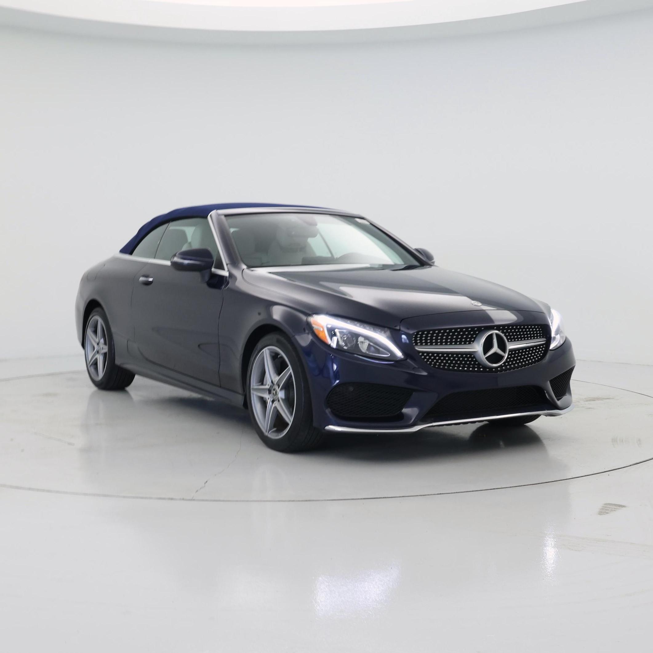 Blue 2018 Mercedes-Benz C-Class Convertible All-Wheel Drive Automatic