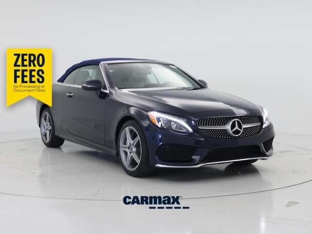 Blue 2018 Mercedes-Benz C-Class Convertible All-Wheel Drive Automatic