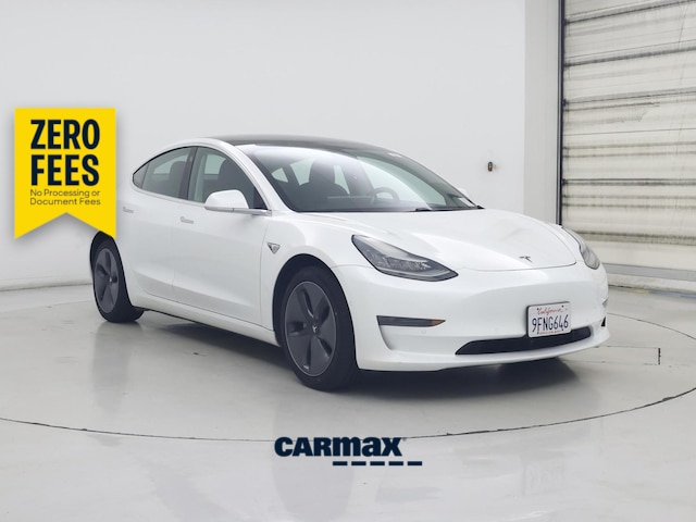 White 2020 Tesla Model 3 Sedan Rear-Wheel Drive Automatic