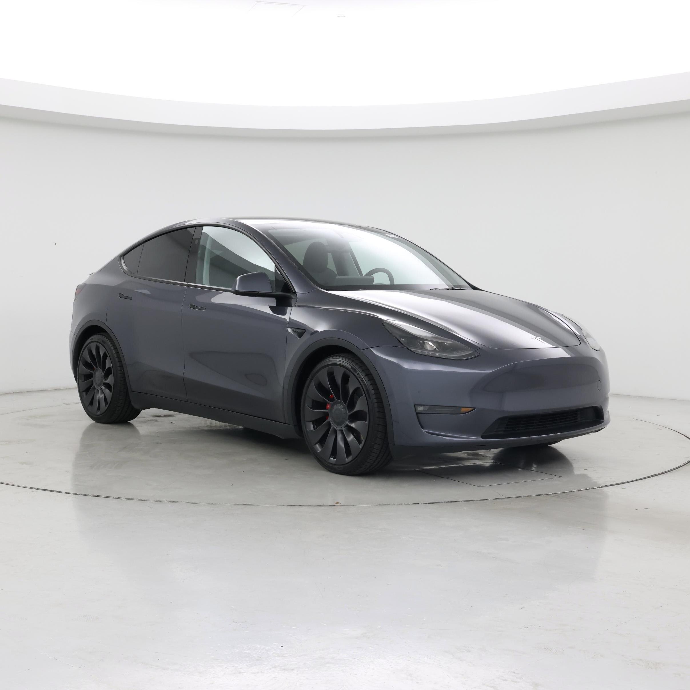 Gray 2023 Tesla Model Y Performance AWD SUV / Crossover All-Wheel Drive Automatic