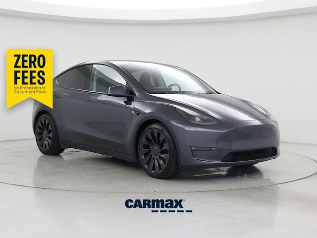 Gray 2023 Tesla Model Y Performance AWD SUV / Crossover All-Wheel Drive Automatic