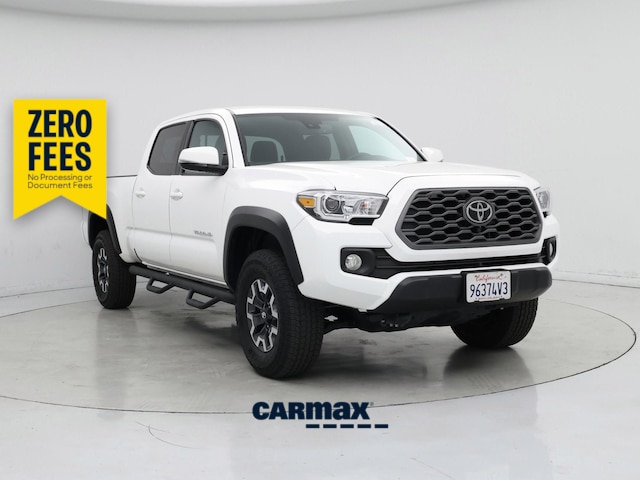 White 2023 Toyota Tacoma TRD Off Road Double Cab LB 4WD Pickup Truck Four-Wheel Drive Automatic
