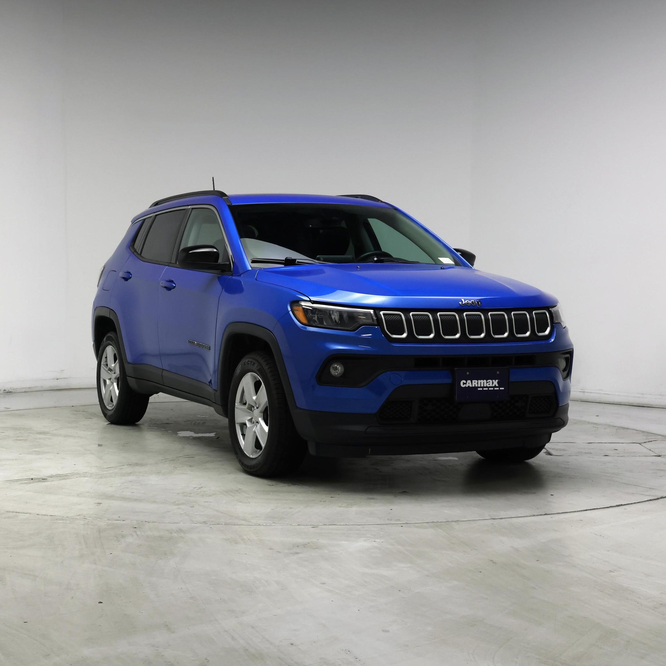 Blue 2022 Jeep Compass Latitude 4WD SUV / Crossover Four-Wheel Drive Automatic