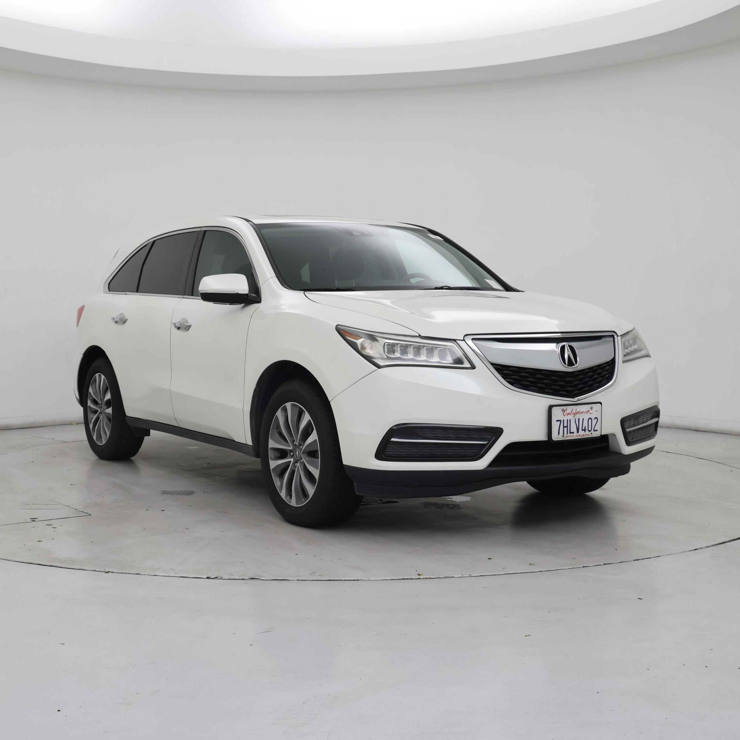 White 2015 Acura MDX SUV / Crossover  Automatic