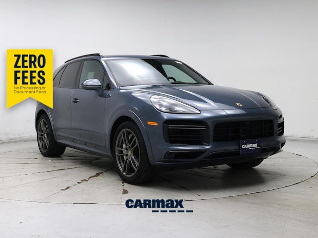 Blue 2019 Porsche Cayenne Turbo AWD SUV / Crossover All-Wheel Drive Automatic