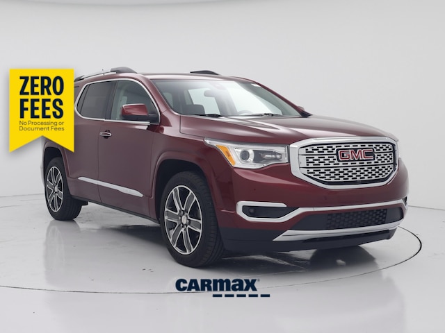 Red (Burgundy) 2018 GMC Acadia Denali FWD SUV / Crossover Front-Wheel Drive Automatic
