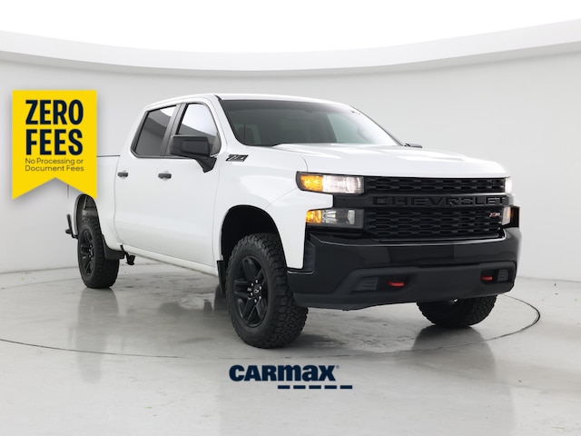 White 2019 Chevrolet Silverado 1500 Pickup Truck Four-Wheel Drive Automatic
