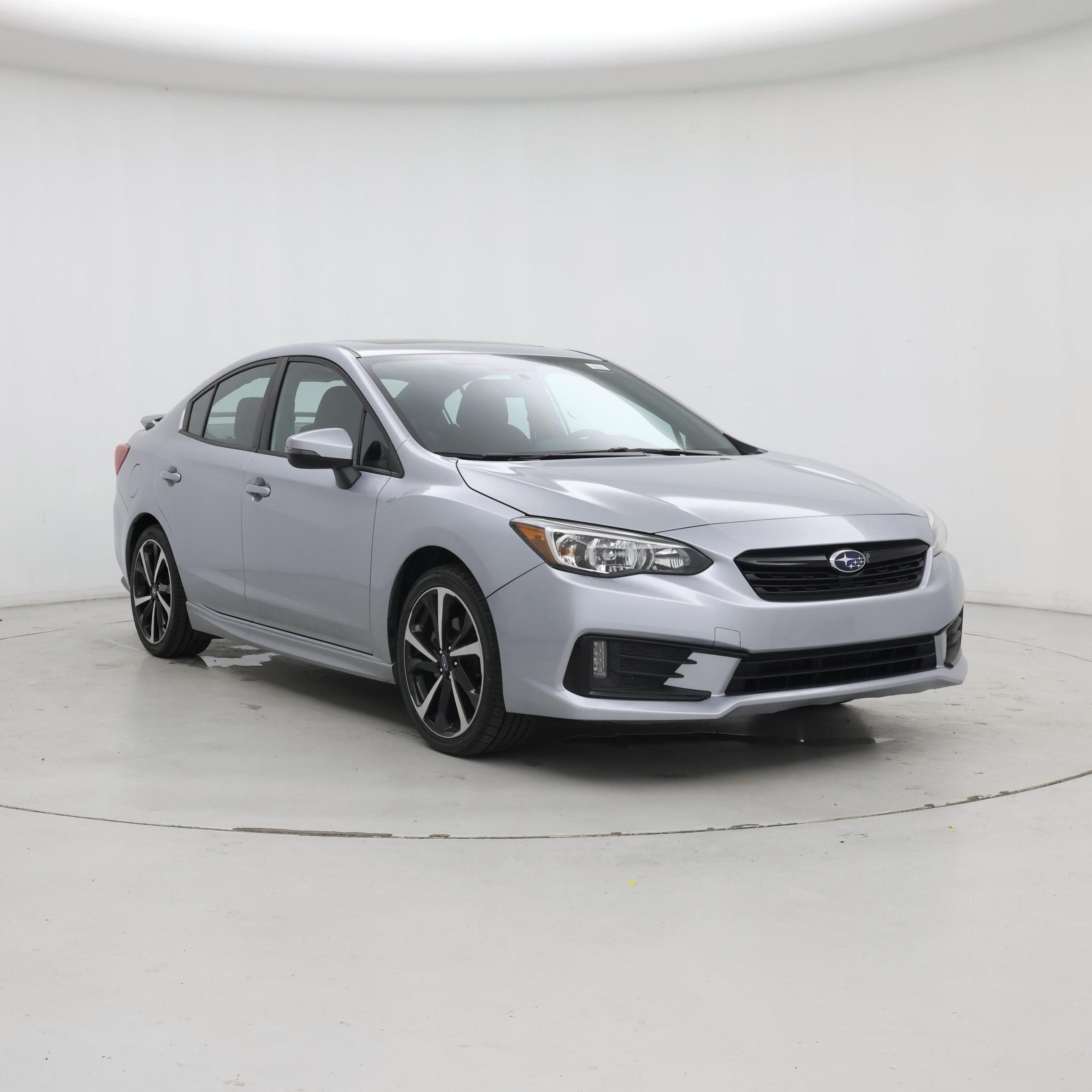 Silver 2020 Subaru Impreza Sedan All-Wheel Drive Automatic