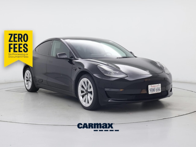 Black 2022 Tesla Model 3 Long Range AWD Sedan All-Wheel Drive Automatic