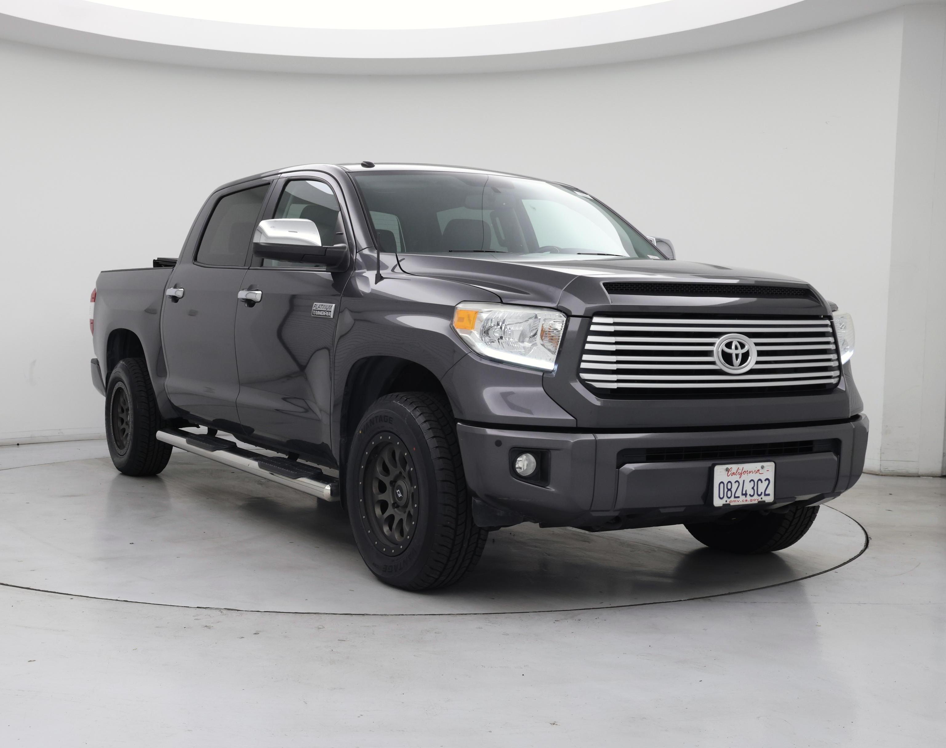 Gray 2017 Toyota Tundra Platinum CrewMax 5.7L 4WD Pickup Truck Four-Wheel Drive Automatic