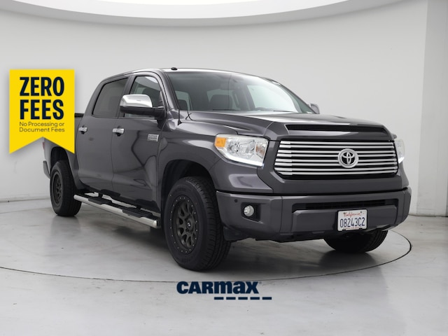 Gray 2017 Toyota Tundra Platinum CrewMax 5.7L 4WD Pickup Truck Four-Wheel Drive Automatic