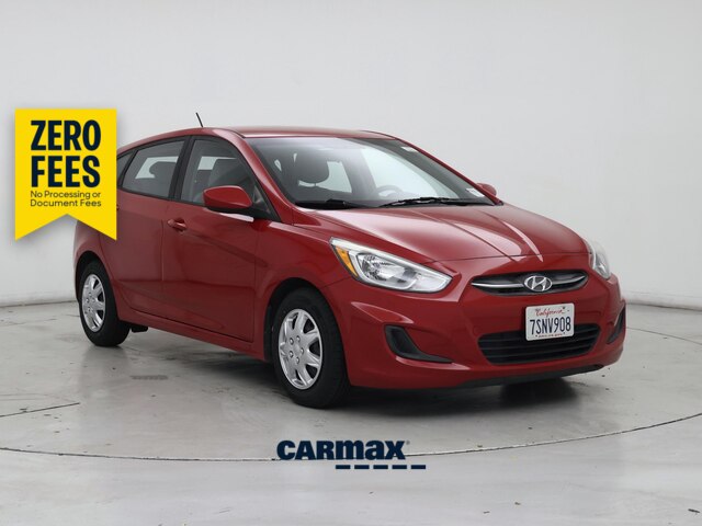 Red 2016 Hyundai Accent Hatchback Front-Wheel Drive Automatic