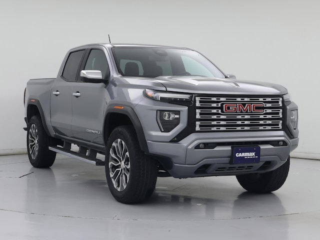 Silver 2023 GMC Canyon Denali Crew Cab 4WD Pickup Truck Four-Wheel Drive Automatic