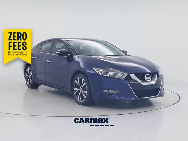 Blue 2017 Nissan Maxima SV FWD Sedan Front-Wheel Drive Automatic
