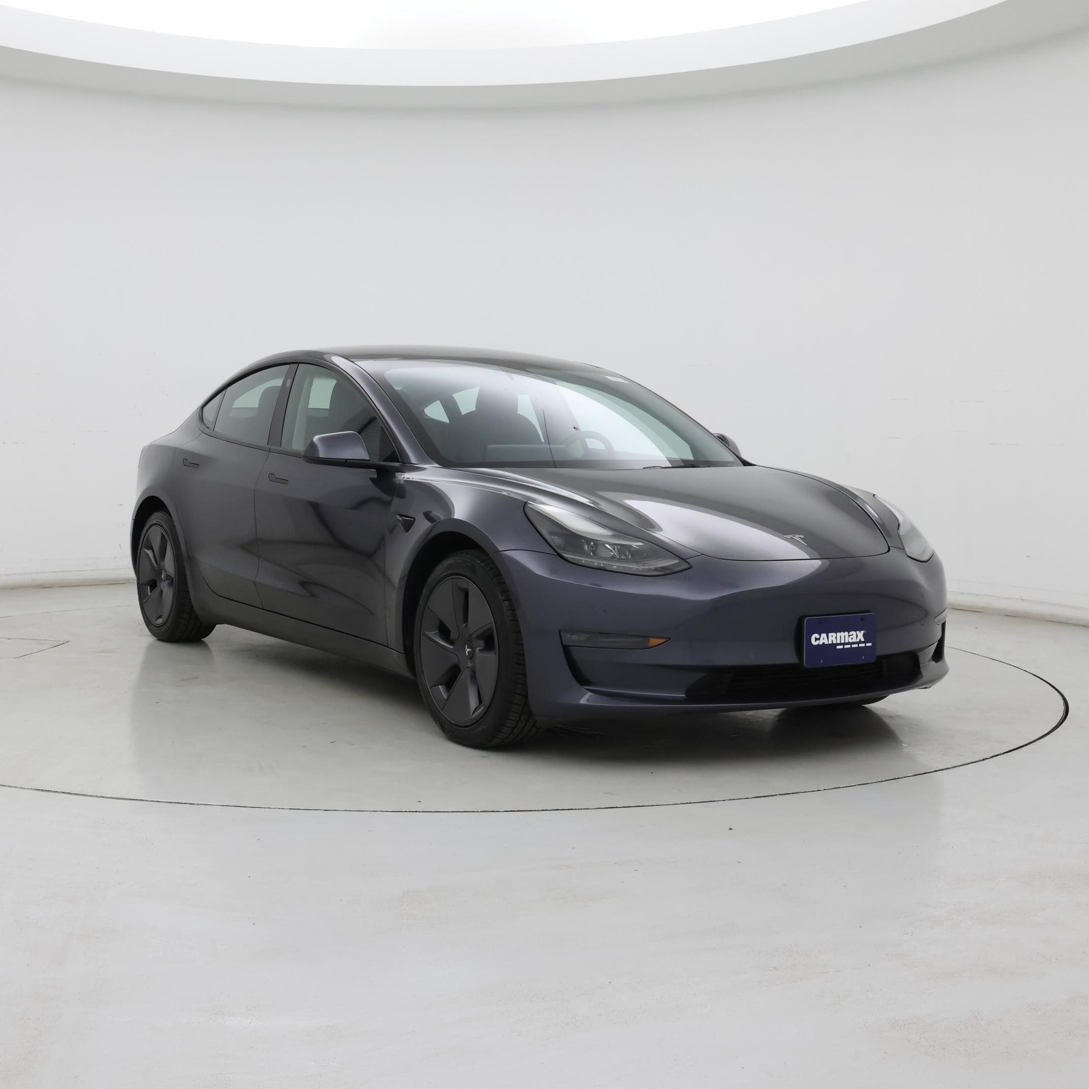 Gray 2022 Tesla Model 3 Long Range AWD Sedan All-Wheel Drive Automatic