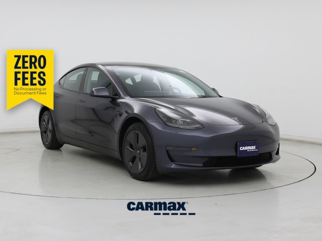 Gray 2022 Tesla Model 3 Long Range AWD Sedan All-Wheel Drive Automatic