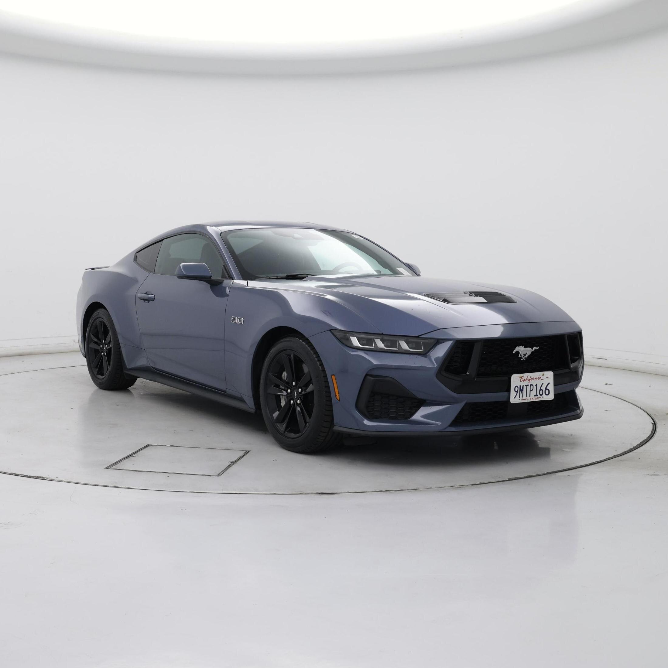 Blue 2024 Ford Mustang Coupe Rear-Wheel Drive Automatic