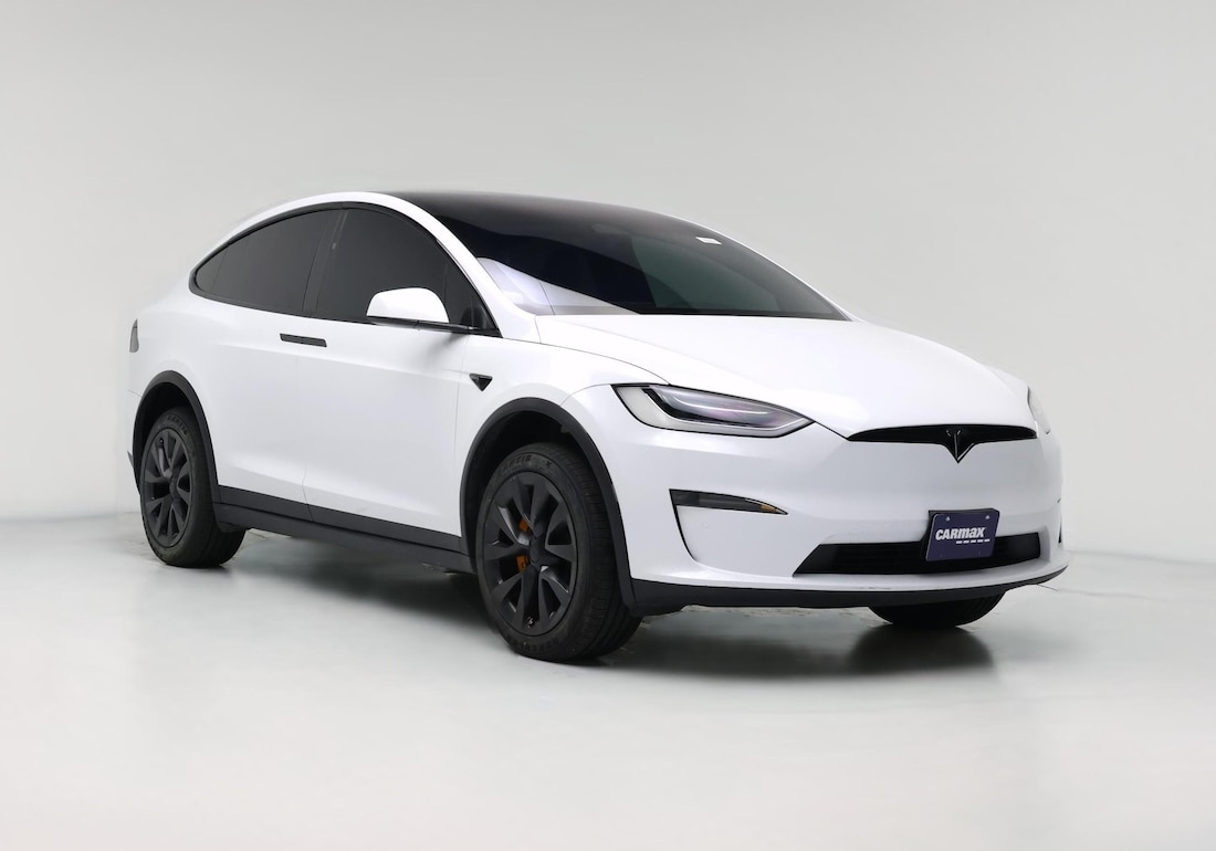2022 Tesla Model X Plaid in White — CarMax photo