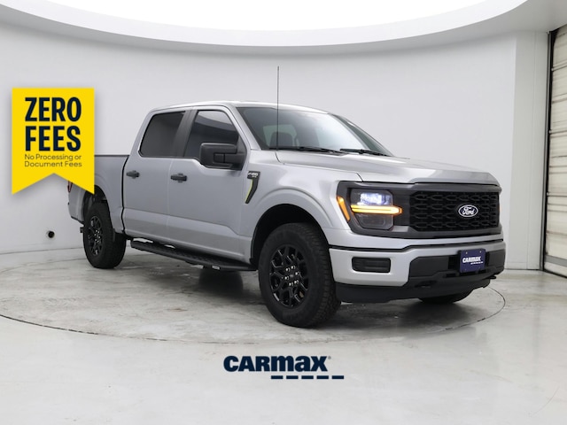 Silver 2025 Ford F-150 STX SuperCrew 4WD Pickup Truck Four-Wheel Drive Automatic