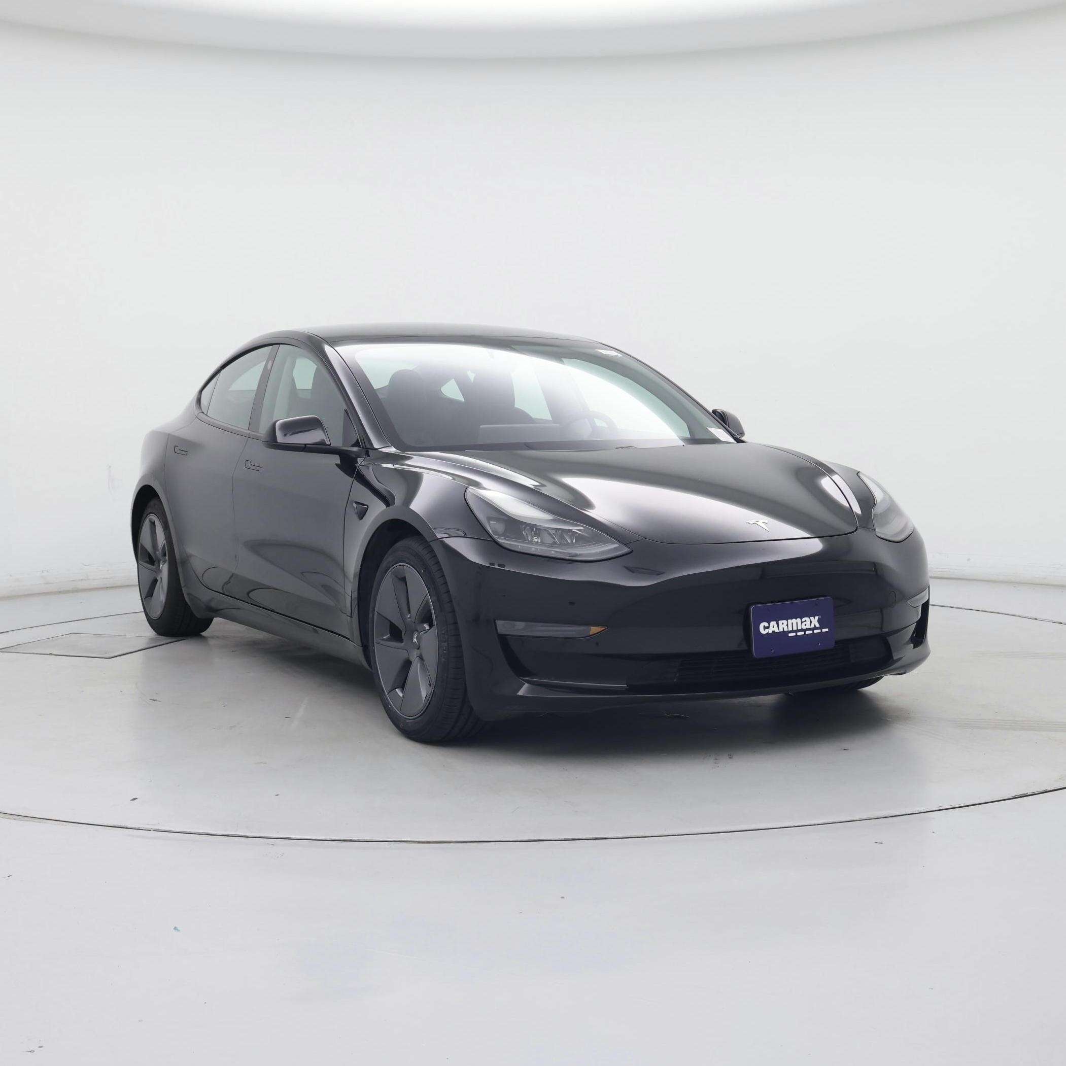 Black 2021 Tesla Model 3 Standard Range Plus RWD Sedan Rear-Wheel Drive Automatic