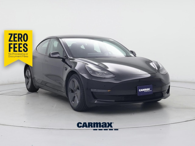 Black 2021 Tesla Model 3 Standard Range Plus RWD Sedan Rear-Wheel Drive Automatic