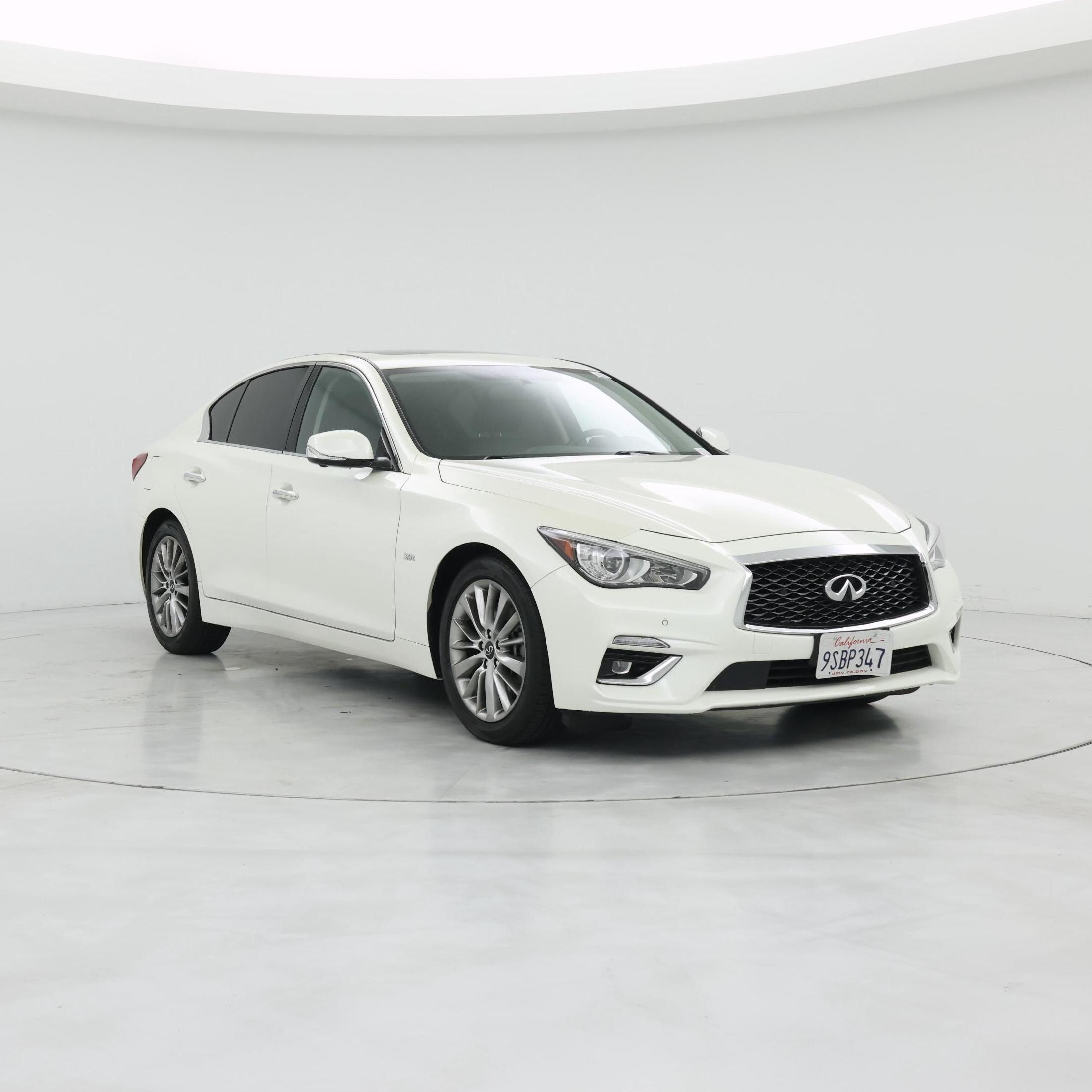 White 2019 INFINITI Q50 3.0t Luxe AWD Sedan All-Wheel Drive Automatic