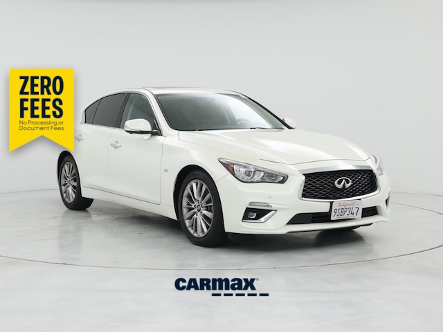 White 2019 INFINITI Q50 3.0t Luxe AWD Sedan All-Wheel Drive Automatic